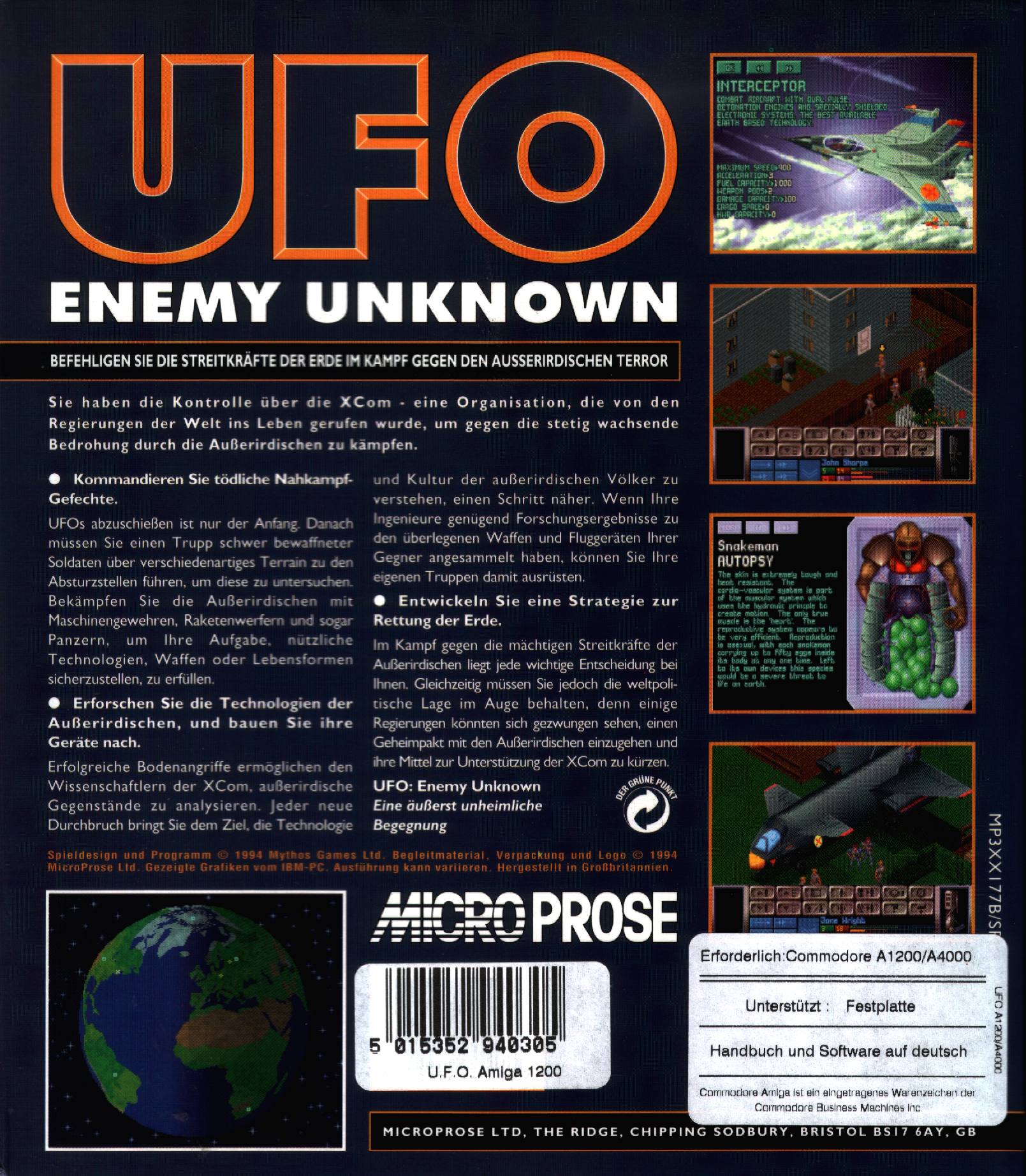 UFO: Enemy Unknown (Adlib version) (MS-DOS) (gamerip) (1994) MP3